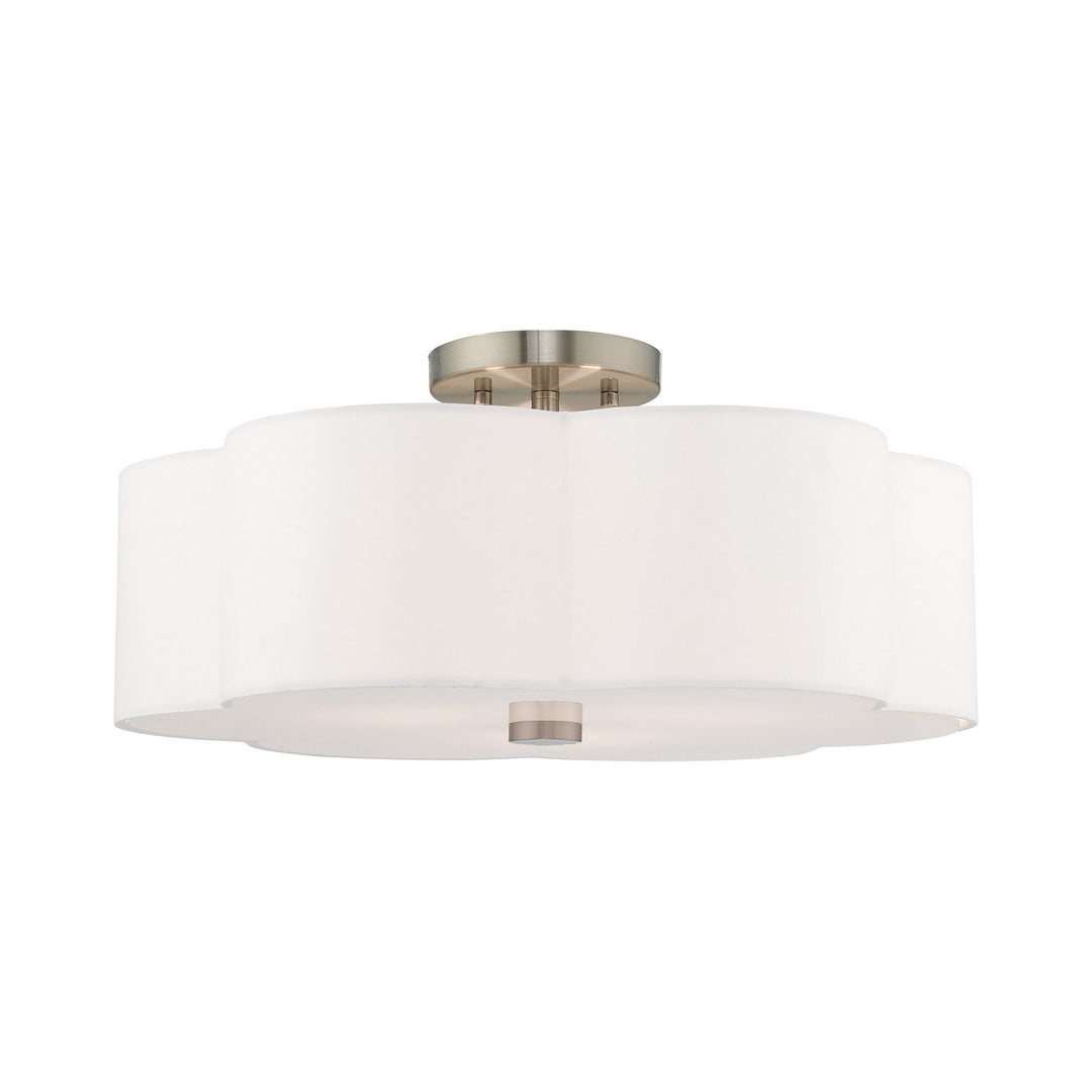 Livex Chelsea 52154-91 Ceiling Light - Brushed Nickel