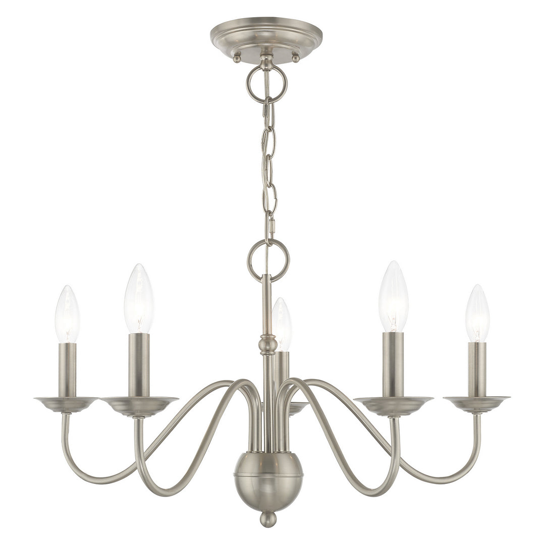 Livex Windsor 52165-91 Chandelier Light - Brushed Nickel