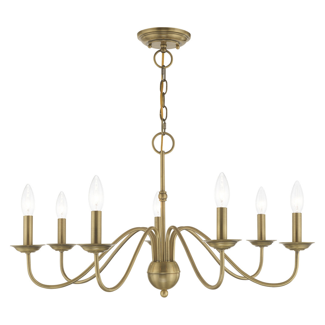 Livex Windsor 52167-01 Chandelier Light - Antique Brass