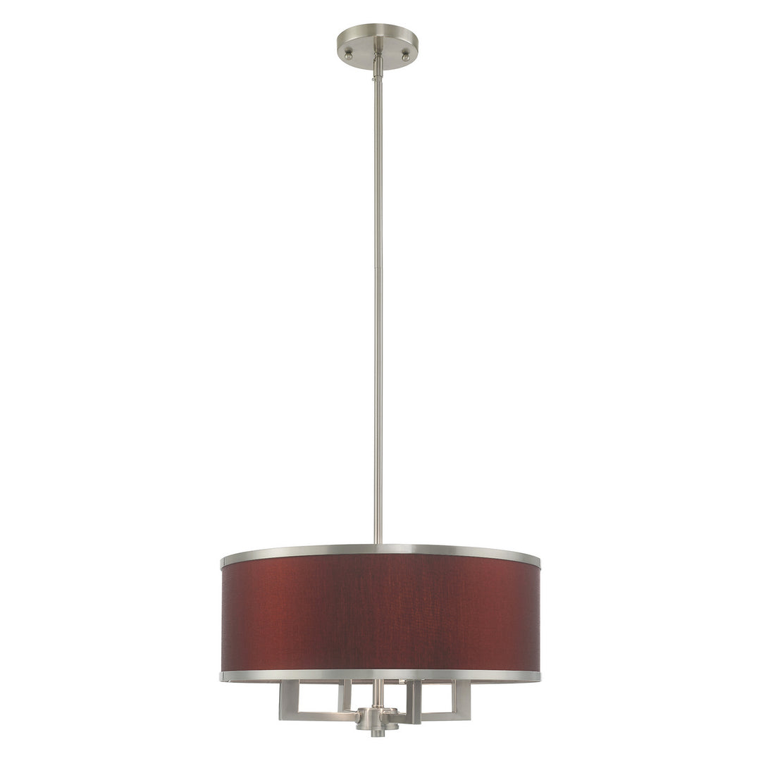 Livex Park Ridge 60414-91 Chandelier Light - Brushed Nickel