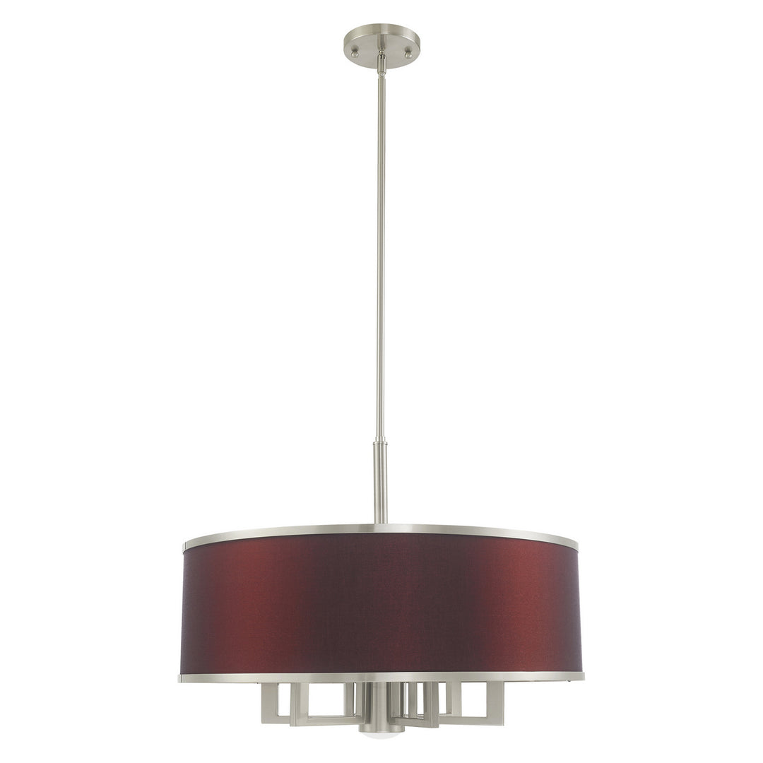 Livex Park Ridge 60416-91 Chandelier Light - Brushed Nickel