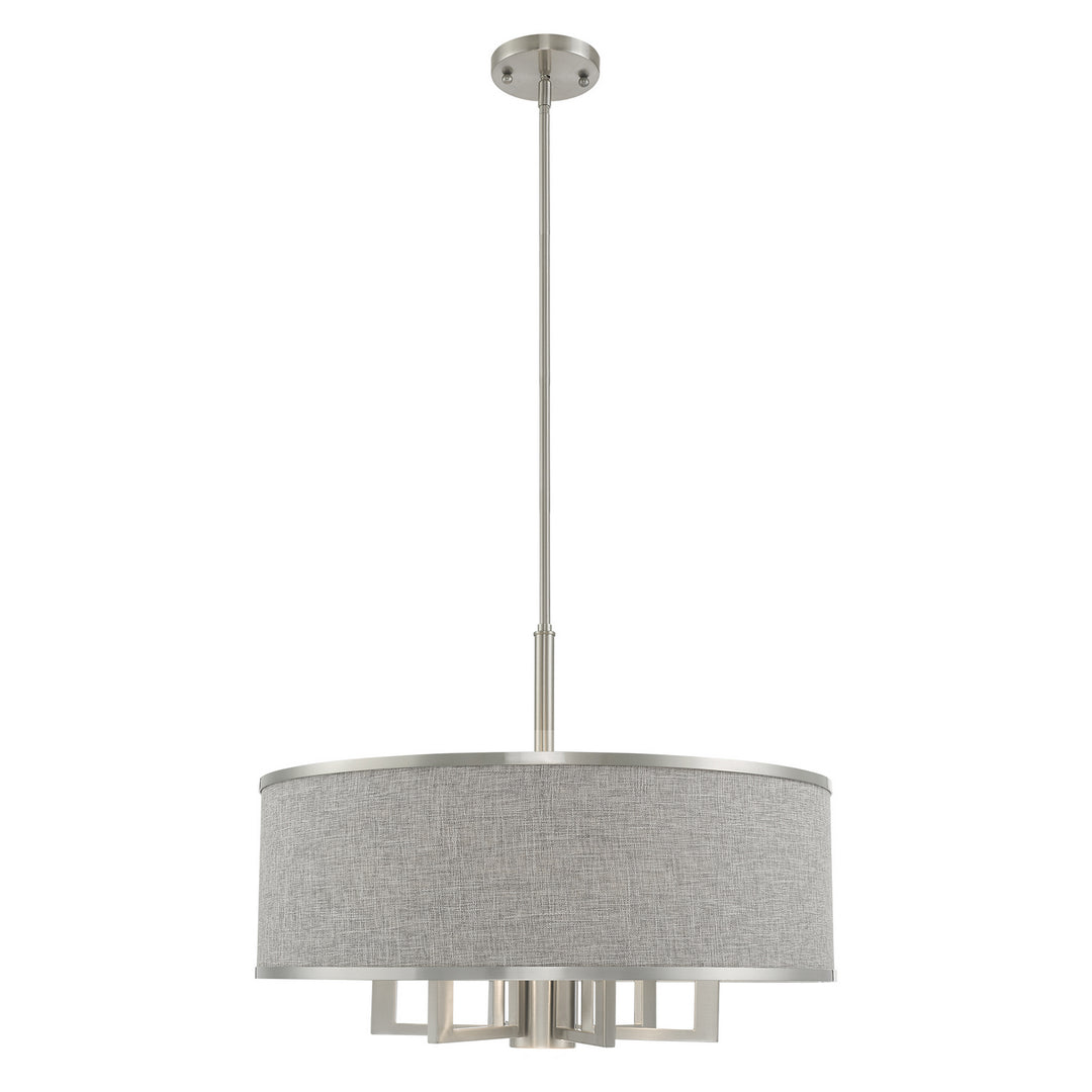 Livex Park Ridge 60426-91 Chandelier Light - Brushed Nickel