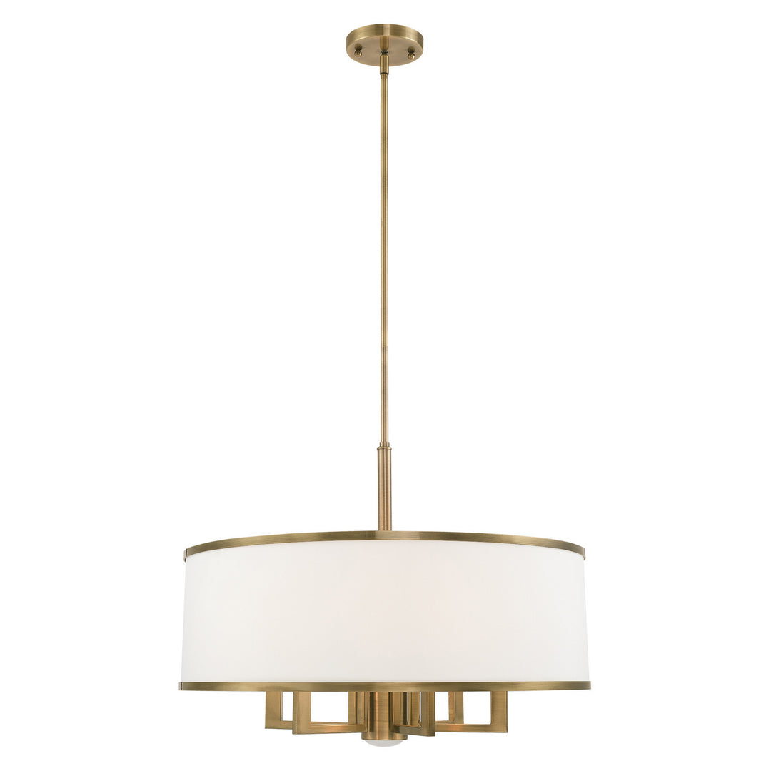 Livex Park Ridge 62616-01 Chandelier Light - Antique Brass