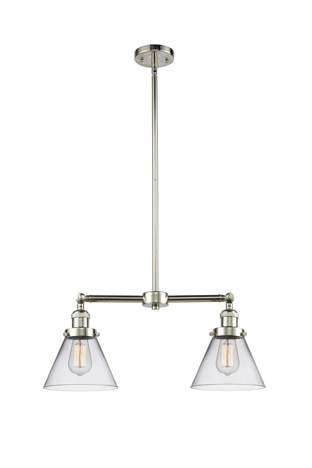 Innovations Franklin Restoration 209-PN-G42 Chandelier Light - Polished Nickel
