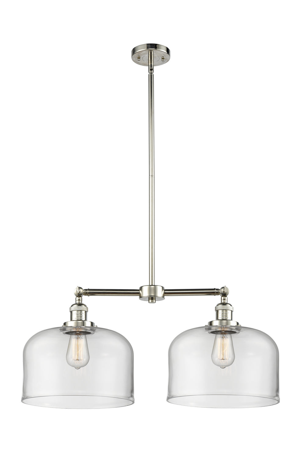 Innovations Franklin Restoration 209-PN-G72-L-LED Chandelier Light - Polished Nickel