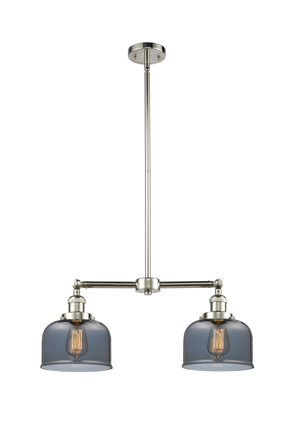 Innovations Franklin Restoration 209-PN-G73-LED Chandelier Light - Polished Nickel