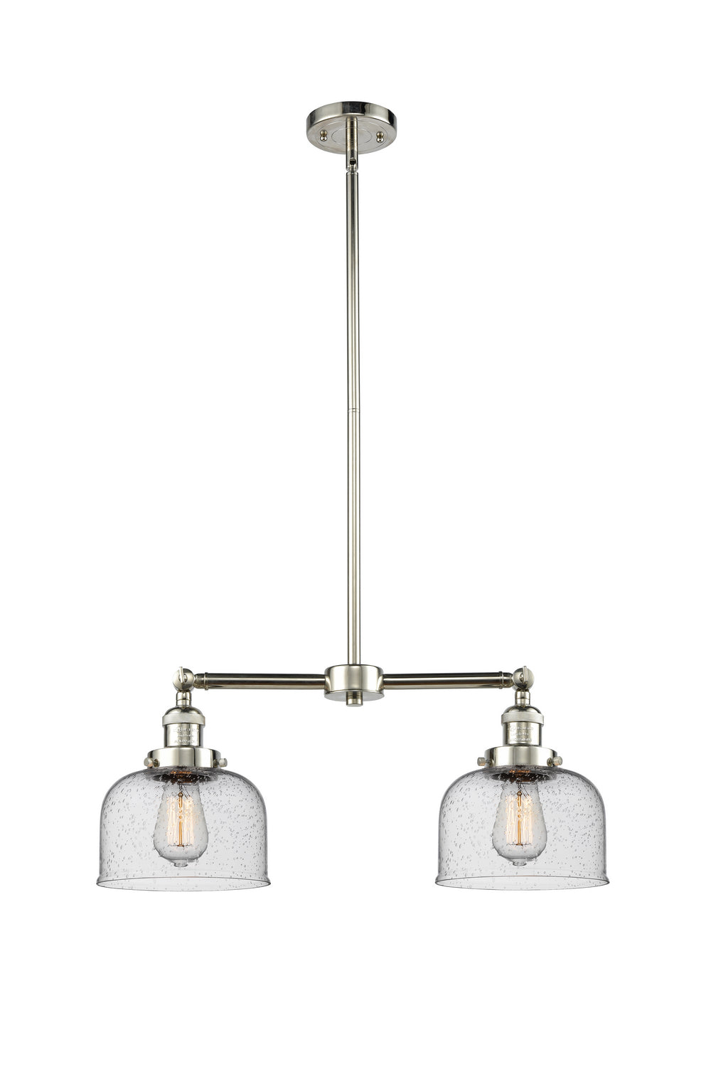 Innovations Franklin Restoration 209-PN-G74 Chandelier Light - Polished Nickel