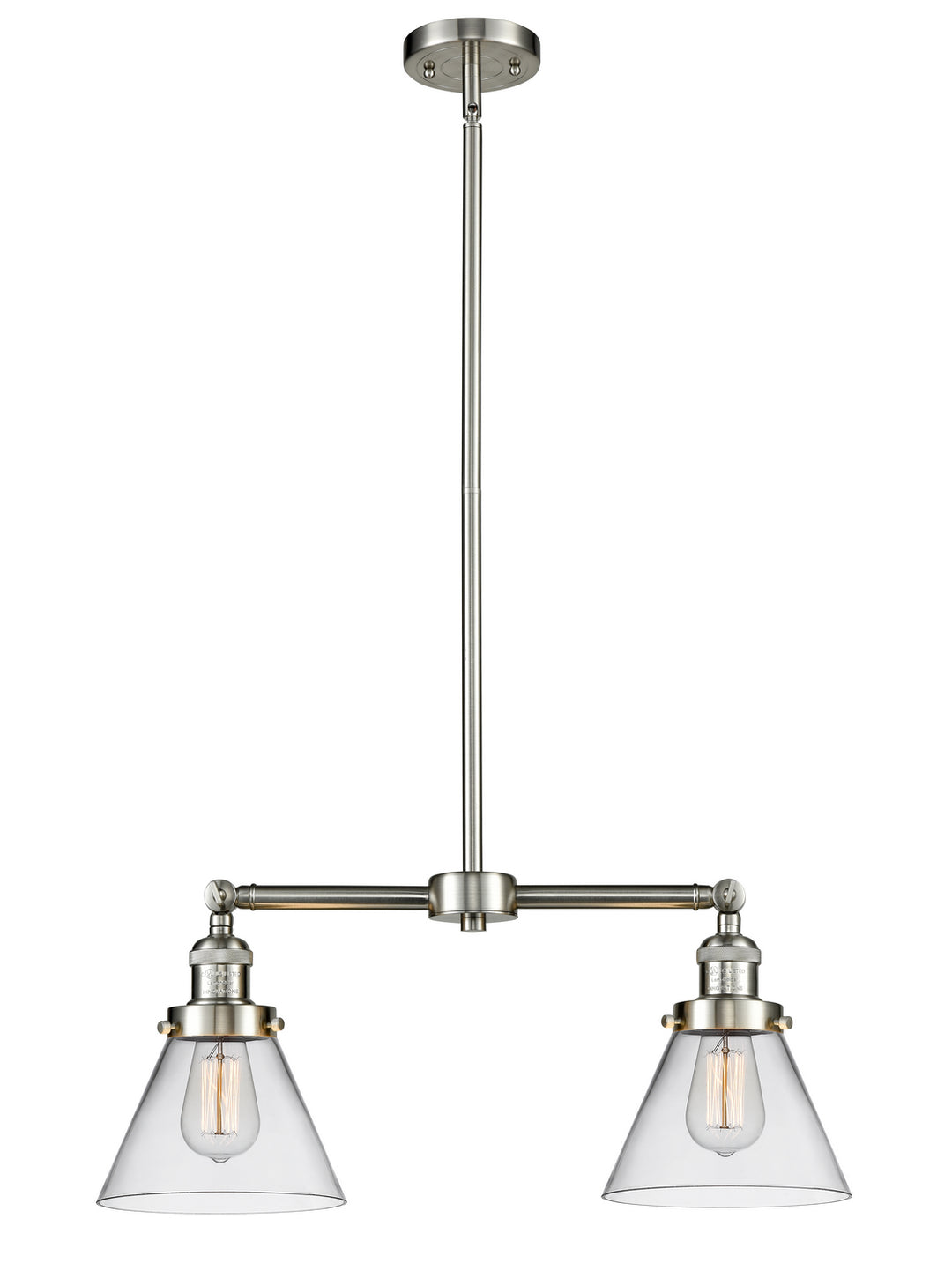 Innovations Franklin Restoration 209-SN-G42 Chandelier Light - Brushed Satin Nickel