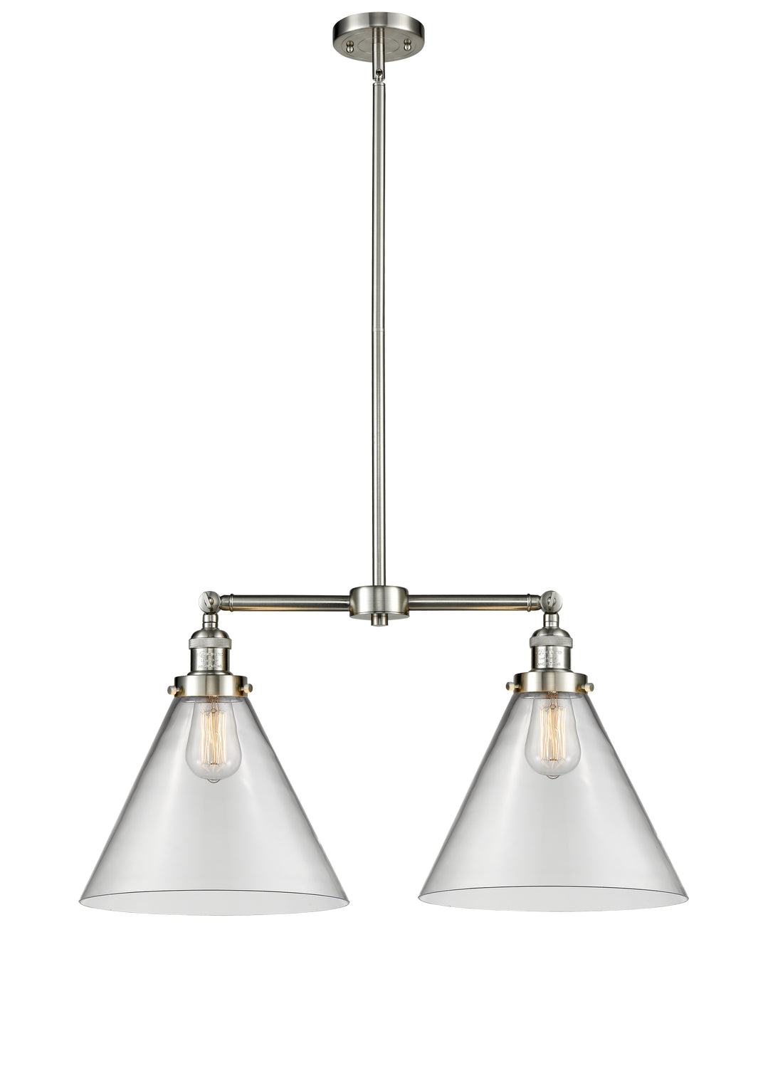 Innovations Franklin Restoration 209-SN-G42-L Chandelier Light - Brushed Satin Nickel