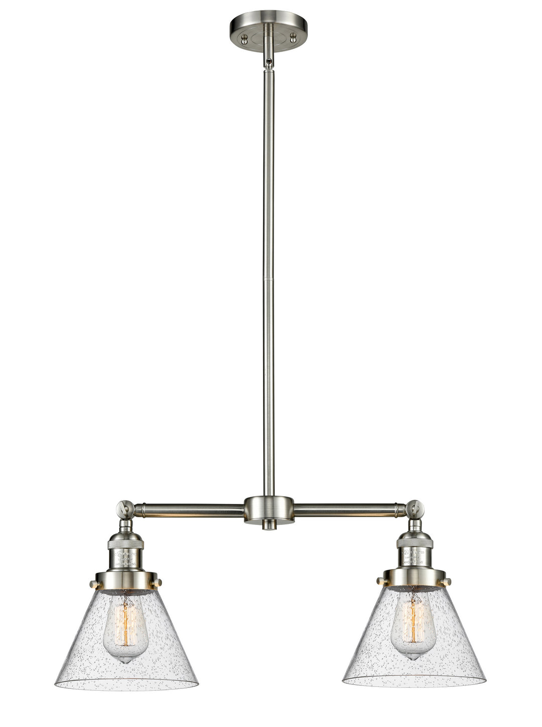 Innovations Franklin Restoration 209-SN-G44 Chandelier Light - Brushed Satin Nickel