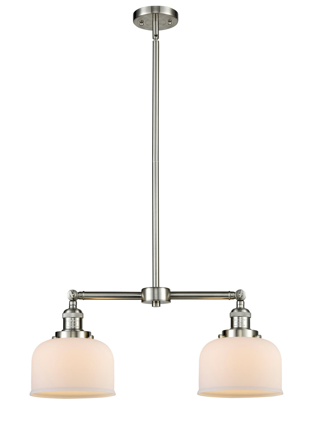 Innovations Franklin Restoration 209-SN-G71-LED Chandelier Light - Brushed Satin Nickel