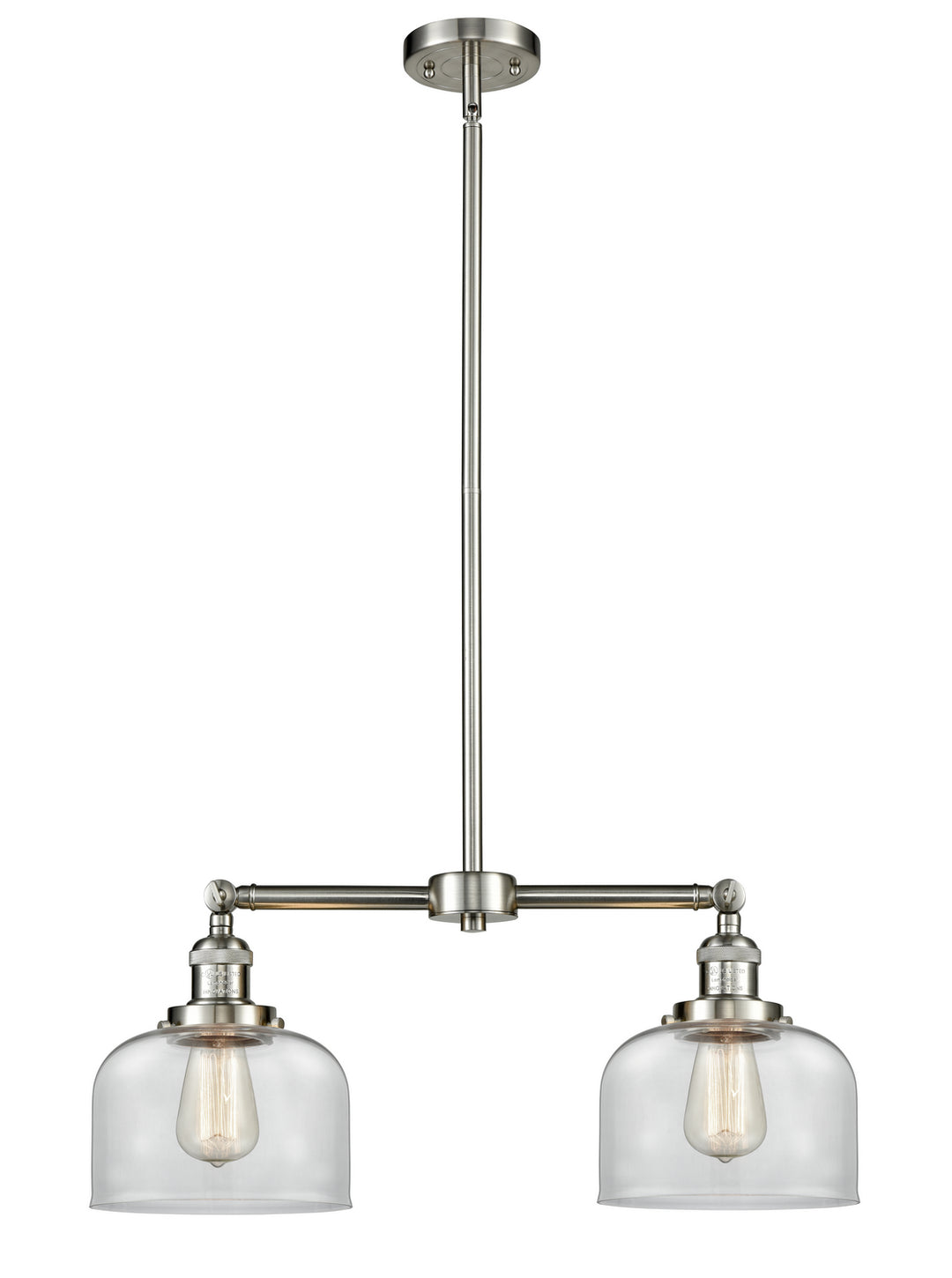 Innovations Franklin Restoration 209-SN-G72-LED Chandelier Light - Brushed Satin Nickel