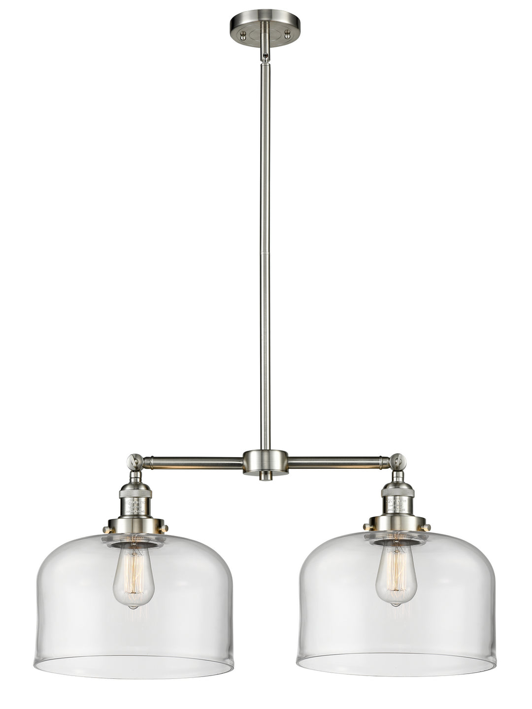 Innovations Franklin Restoration 209-SN-G72-L-LED Chandelier Light - Brushed Satin Nickel
