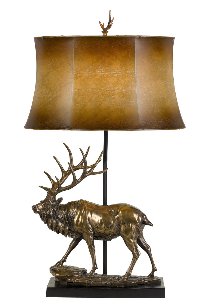 Cal Lighting BO-2807TB Lodge One Light Table Lamp Lamp Bronze / Dark