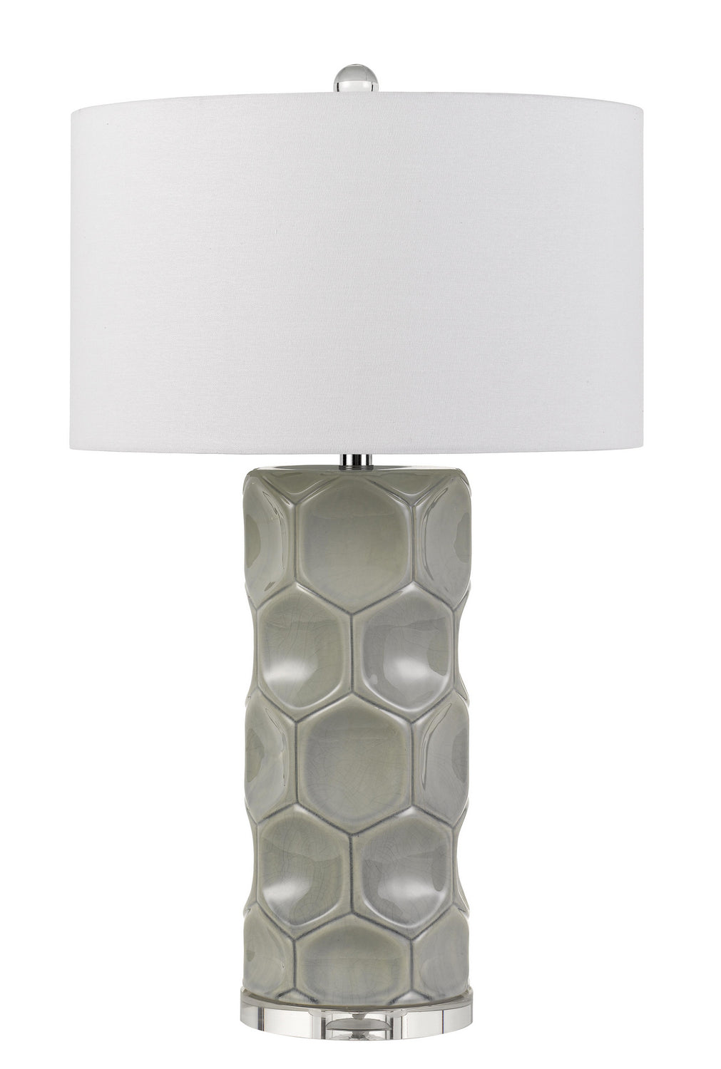 Cal Lighting BO-2817TB Melfi One Light Table Lamp Lamp Gray