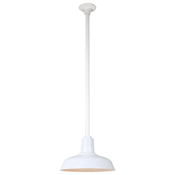 Hi Lite Lighting H-QSN15114-SA-93/QSN36``ST3-93/QSNHDSMC-93 Warehouse One Light Pendant Outdoor White
