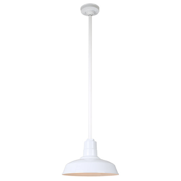 Hi Lite Lighting H-QSN15114-SA-93/QSN36``ST3-93/QSNHSC-93 Warehouse One Light Pendant Outdoor White