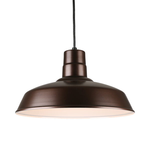 Hi Lite Lighting H-QSN15116-C-145 Warehouse One Light Pendant Outdoor Bronze / Dark