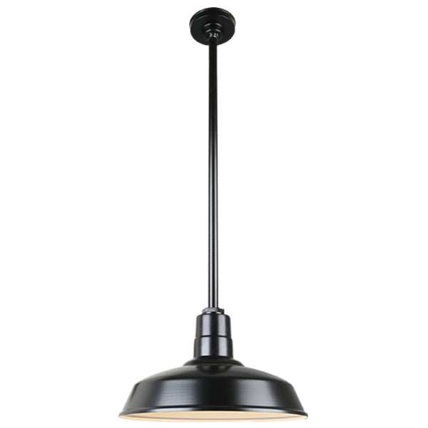 Hi Lite Lighting H-QSN15116-SA-91/QSN36``ST3-91/QSNHDSMC-91 Warehouse One Light Pendant Outdoor Black