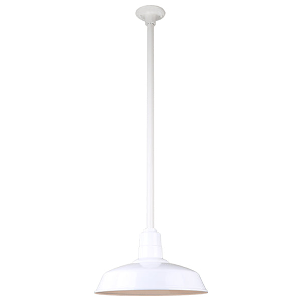 Hi Lite Lighting H-QSN15116-SA-93/QSN36``ST3-93/QSNHDSMC-93 Warehouse One Light Pendant Outdoor White