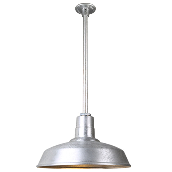 Hi Lite Lighting H-QSN15116-SA-96/QSN24``ST3-96/QSNHDSMC-96 Warehouse One Light Pendant Outdoor Pewter, Nickel, Silver