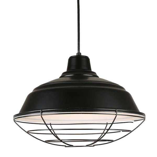 Hi Lite Warehouse H-QSN15117-C-91/QSNWGR-17``-91 Pendant Light - Black