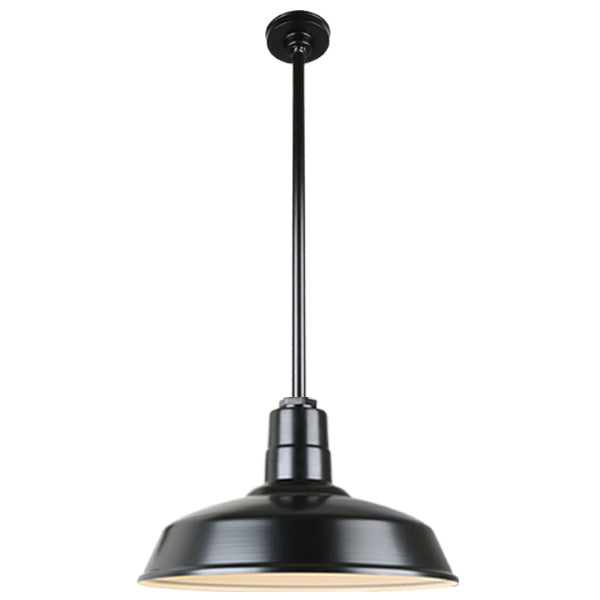 Hi Lite Lighting H-QSN15118-SA-91/QSN36``ST3-91/QSNHDSMC-91 Warehouse One Light Pendant Outdoor Black