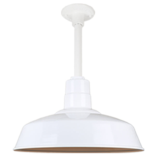 Hi Lite Lighting H-QSN15118-SA-93/QSN12``ST3-93/QSNHDSMC-93 Warehouse One Light Pendant Outdoor White