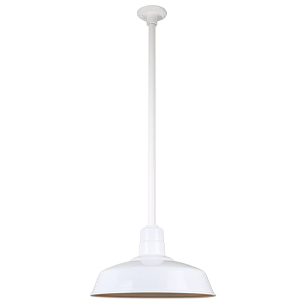 Hi Lite Lighting H-QSN15118-SA-93/QSN36``ST3-93/QSNHDSMC-93 Warehouse One Light Pendant Outdoor White