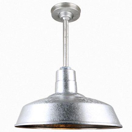 Hi Lite Lighting H-QSN15118-SA-96/QSN12``ST3-96/QSNHSC-96 Warehouse One Light Pendant Outdoor Pewter, Nickel, Silver