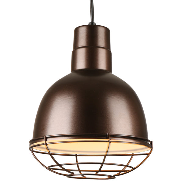 Hi Lite Deep Bowl Shade H-QSN16110-C-145/QSNWGR-10``-145 Pendant Light - Oil Rubbed Bronze