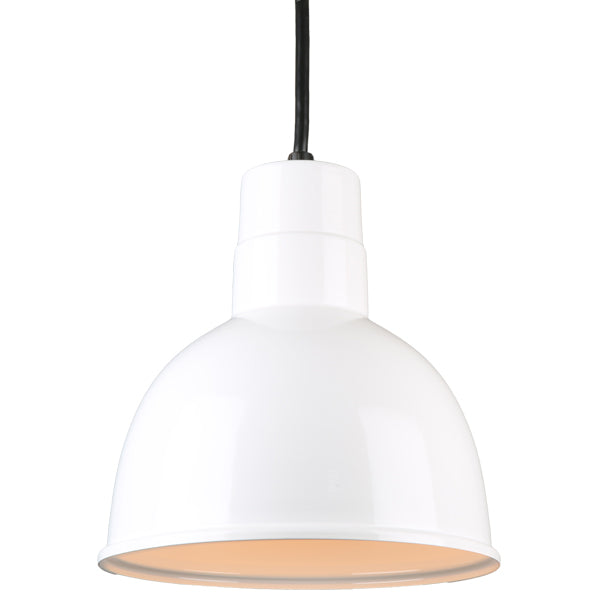 Hi Lite Deep Bowl Shade H-QSN16110-C-93 Pendant Light - White