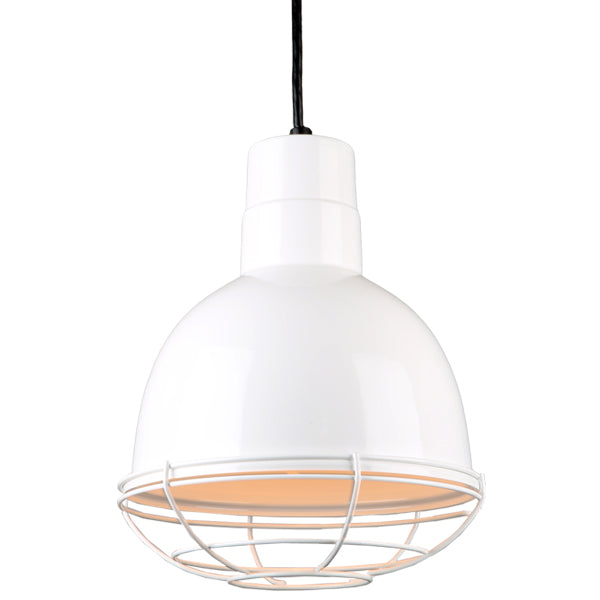 Hi Lite Deep Bowl Shade H-QSN16110-C-93/QSNWGR-10``-93 Pendant Light - White