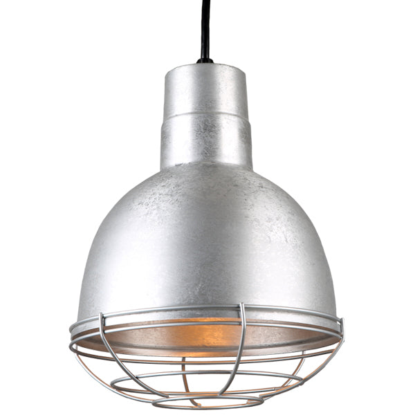 Hi Lite Deep Bowl Shade H-QSN16110-C-96/QSNWGR-10``-96 Pendant Light - Galvanized