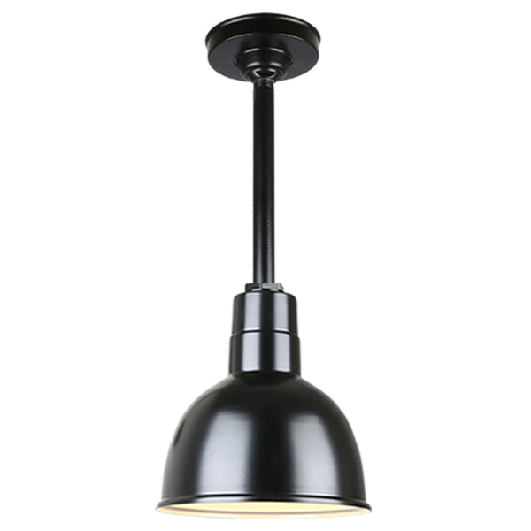 Hi Lite Lighting H-QSN16110-SA-91/QSN12``ST3-91/QSNHSC-91 Warehouse One Light Pendant Outdoor Black