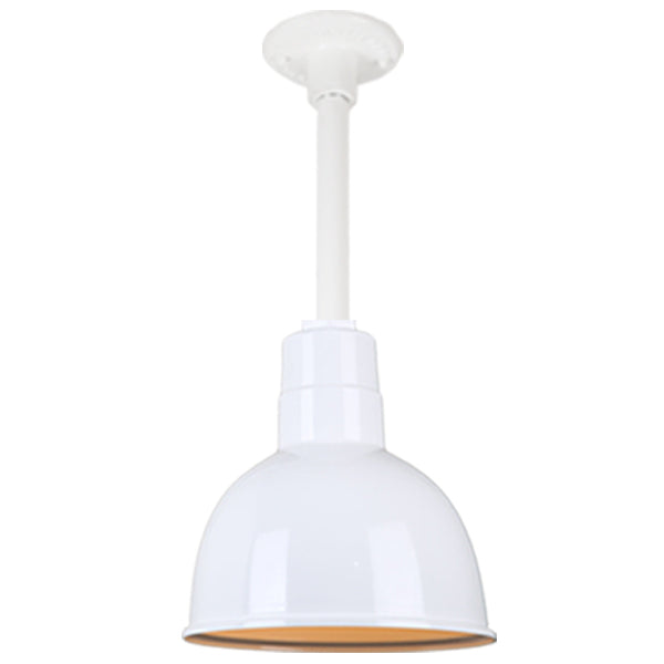 Hi Lite Lighting H-QSN16110-SA-93/QSN12``ST3-93/QSNHDSMC-93 Warehouse One Light Pendant Outdoor White