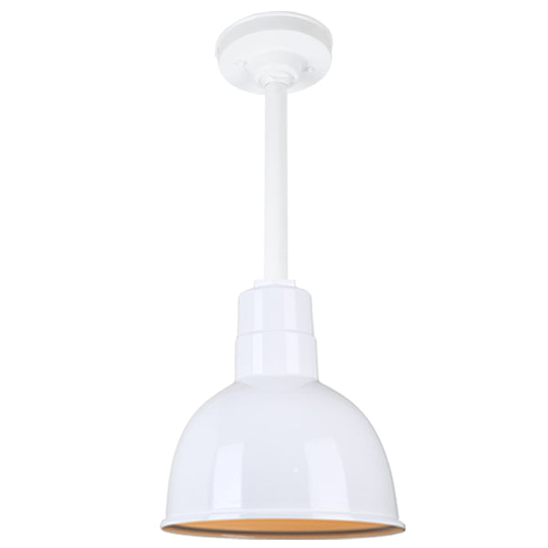 Hi Lite Lighting H-QSN16110-SA-93/QSN12``ST3-93/QSNHSC-93 Warehouse One Light Pendant Outdoor White