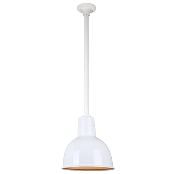 Hi Lite Lighting H-QSN16110-SA-93/QSN24``ST3-93/QSNHDSMC-93 Warehouse One Light Pendant Outdoor White