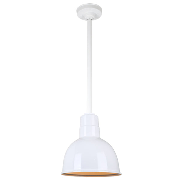 Hi Lite Lighting H-QSN16110-SA-93/QSN24``ST3-93/QSNHSC-93 Warehouse One Light Pendant Outdoor White