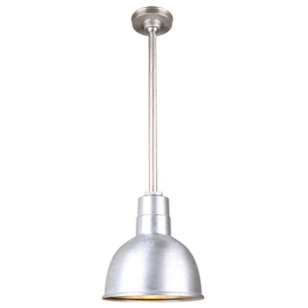 Hi Lite Lighting H-QSN16110-SA-96/QSN24``ST3-96/QSNHSC-96 Warehouse One Light Pendant Outdoor Pewter, Nickel, Silver