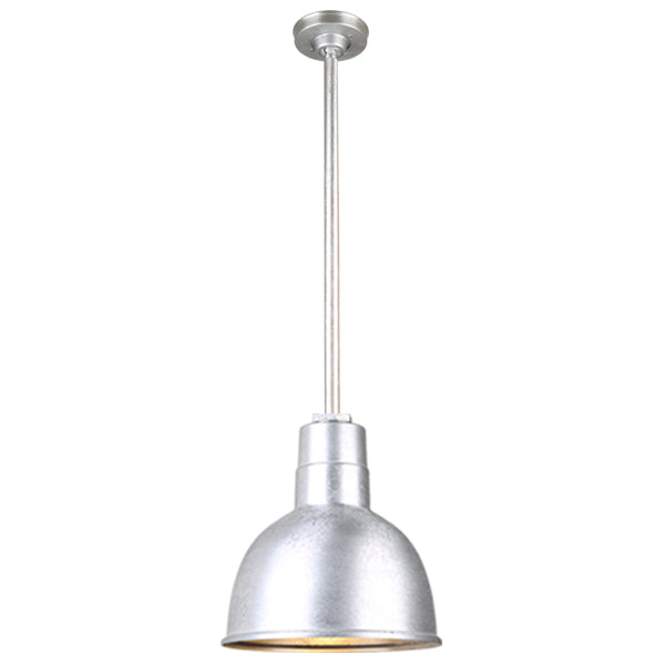 Hi Lite Lighting H-QSN16110-SA-96/QSN36``ST3-96/QSNHSC-96 Warehouse One Light Pendant Outdoor Pewter, Nickel, Silver