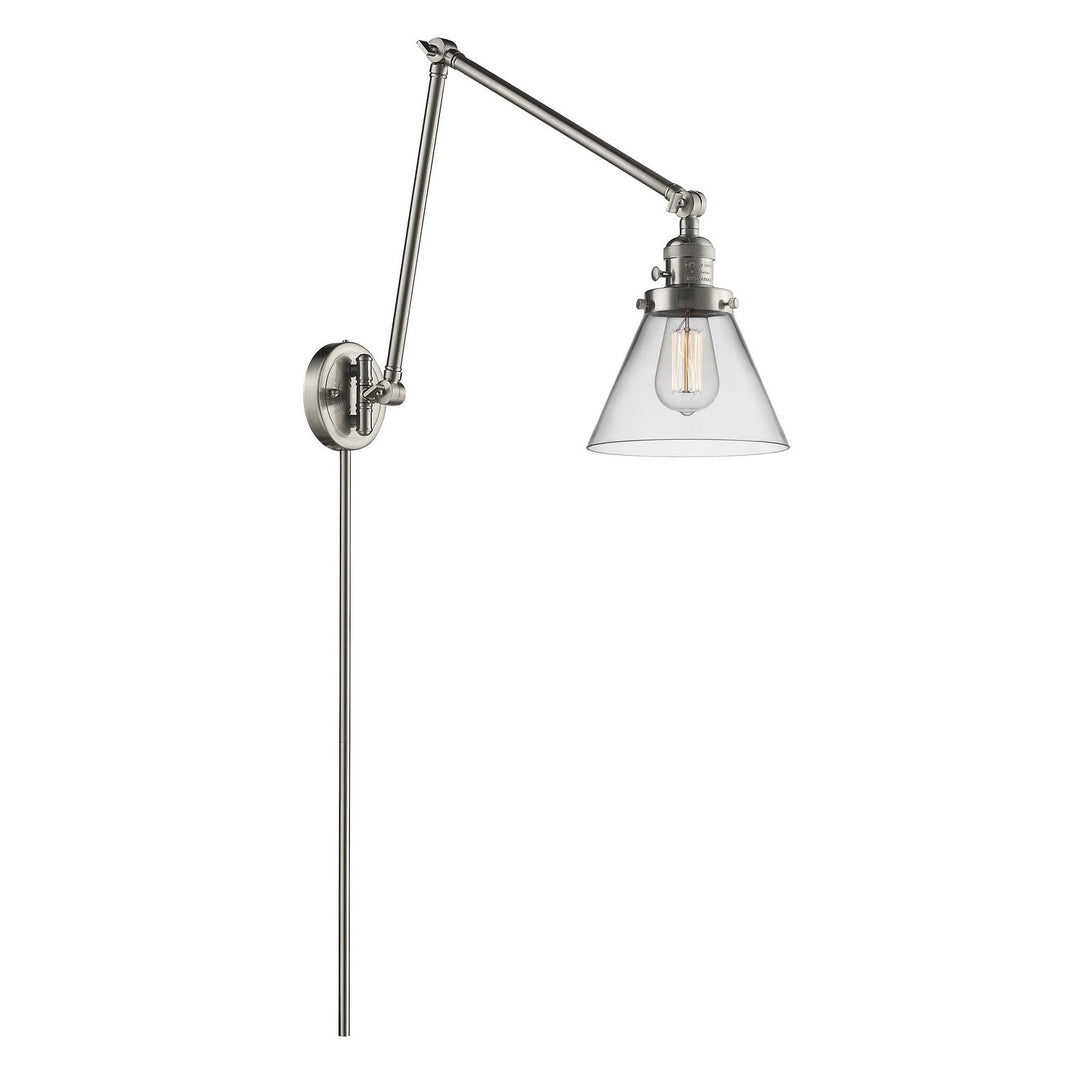 Innovations Lighting 238-SN-G42-LED  Franklin Restoration Lamp Brushed Satin Nickel