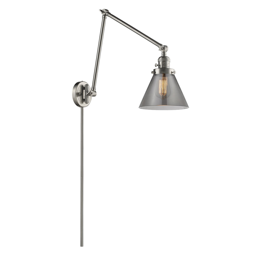 Innovations Lighting 238-SN-G43-LED  Franklin Restoration Lamp Brushed Satin Nickel