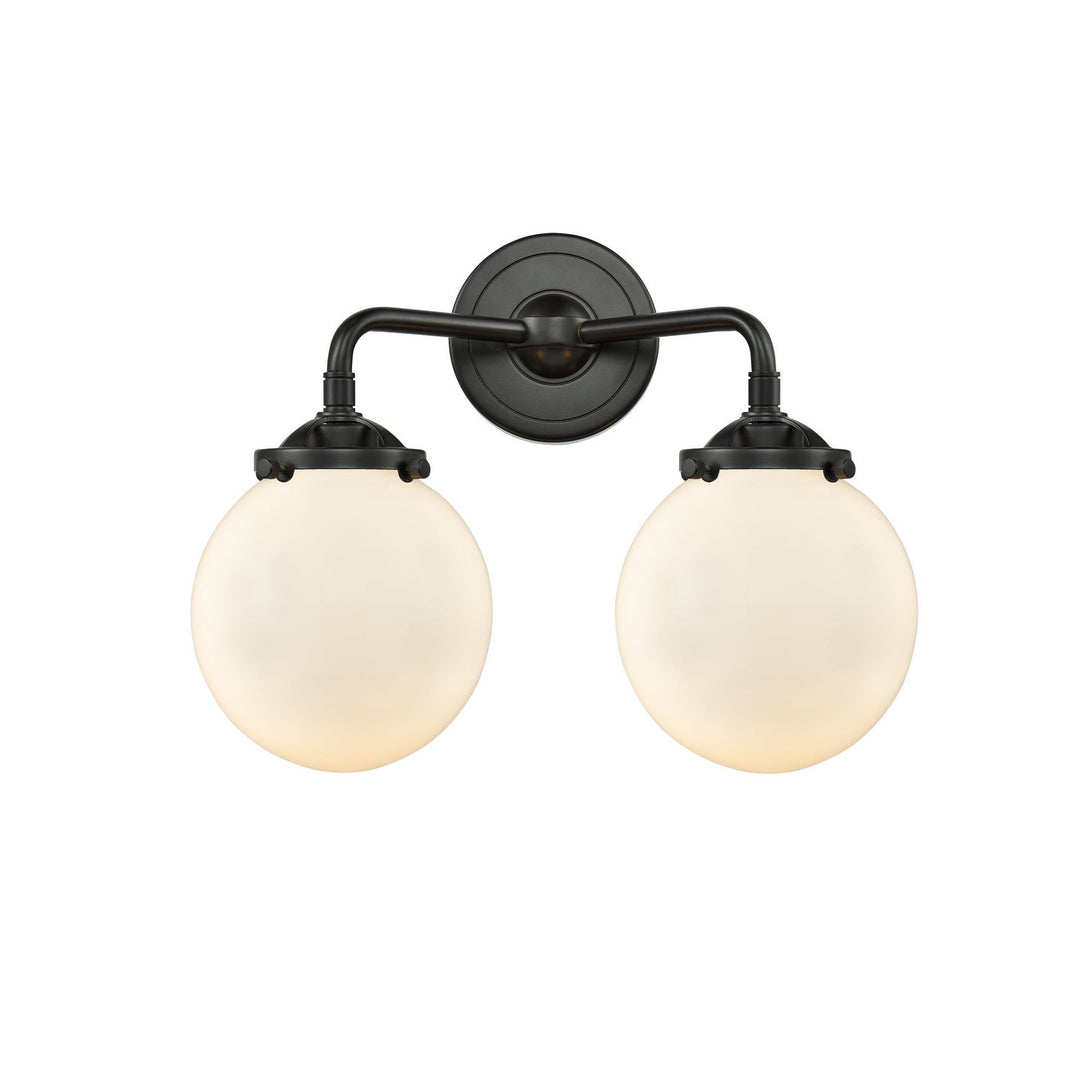 Innovations Nouveau 284-2W-OB-G201-6 Bath Vanity Light 14 in. wide - Oil Rubbed Bronze