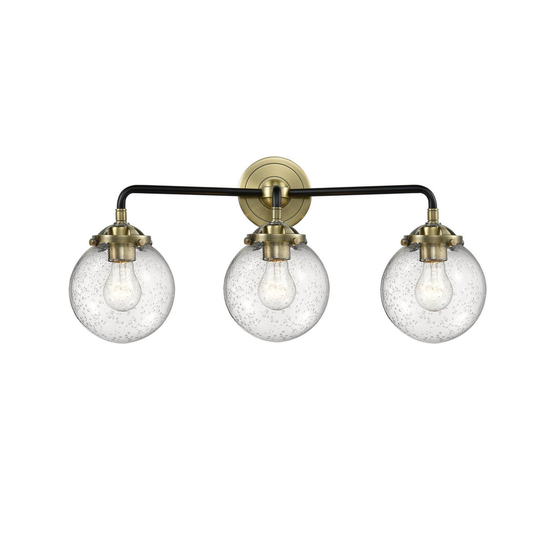 Innovations Nouveau 284-3W-BAB-G204-6-LED Bath Vanity Light 24 in. wide - Black Antique Brass