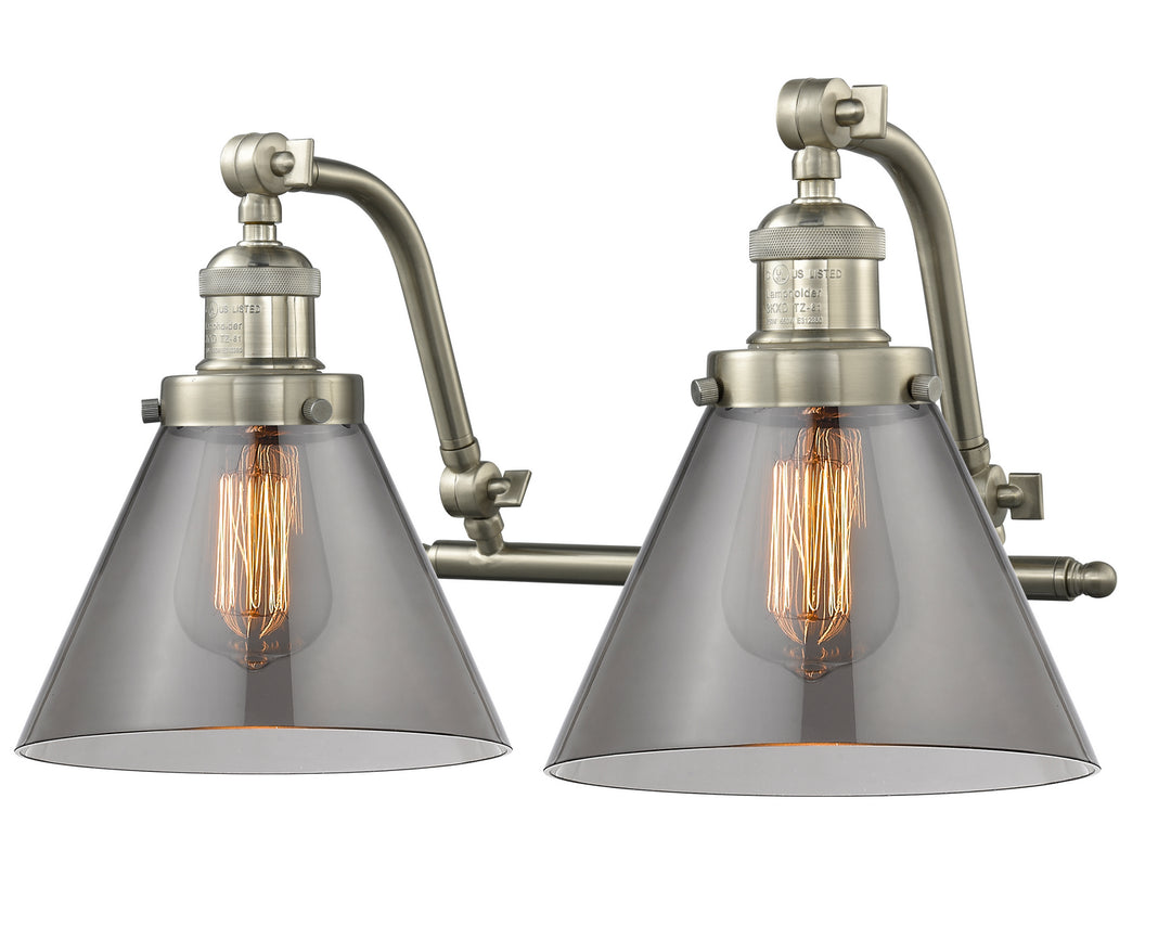 Innovations Franklin Restoration 515-2W-SN-G43 Bath Vanity Light 18 in. wide - Brushed Satin Nickel