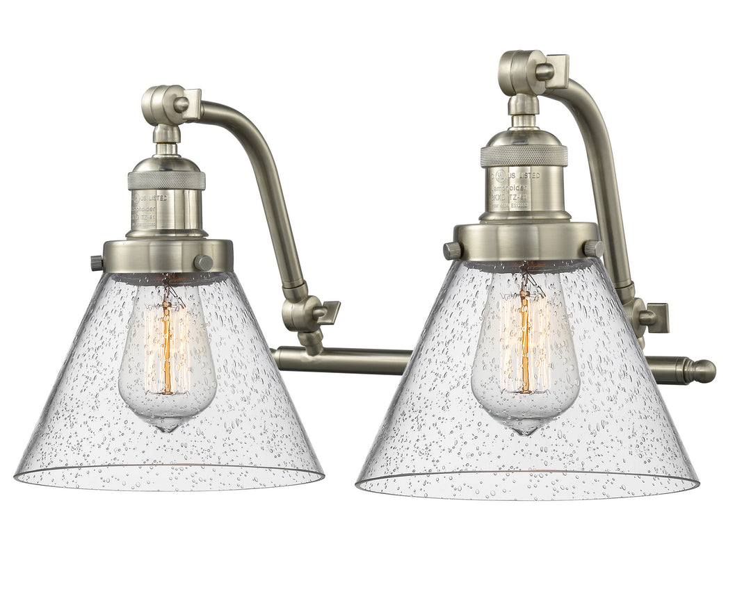 Innovations Franklin Restoration 515-2W-SN-G44-LED Bath Vanity Light 18 in. wide - Brushed Satin Nickel