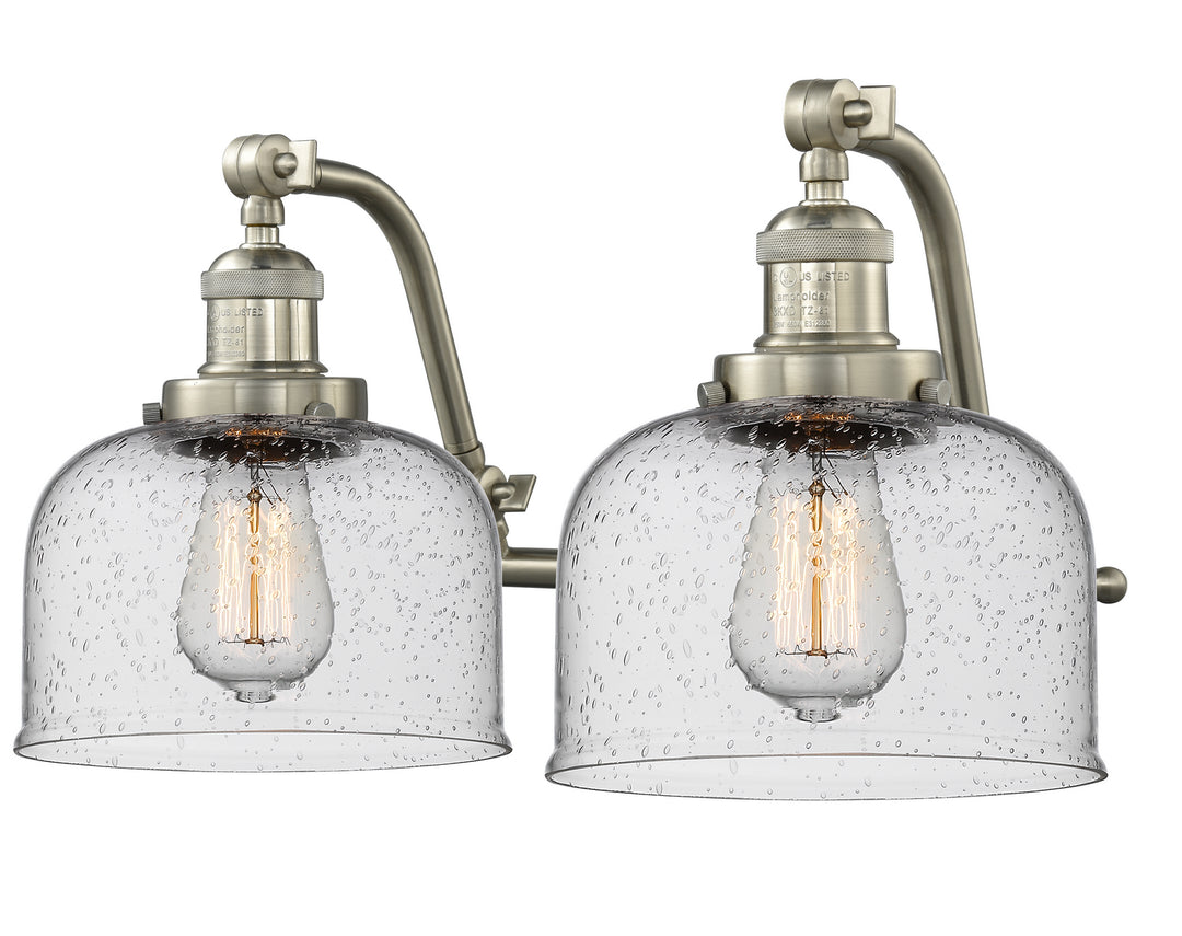 Innovations Franklin Restoration 515-2W-SN-G74 Bath Vanity Light 18 in. wide - Brushed Satin Nickel