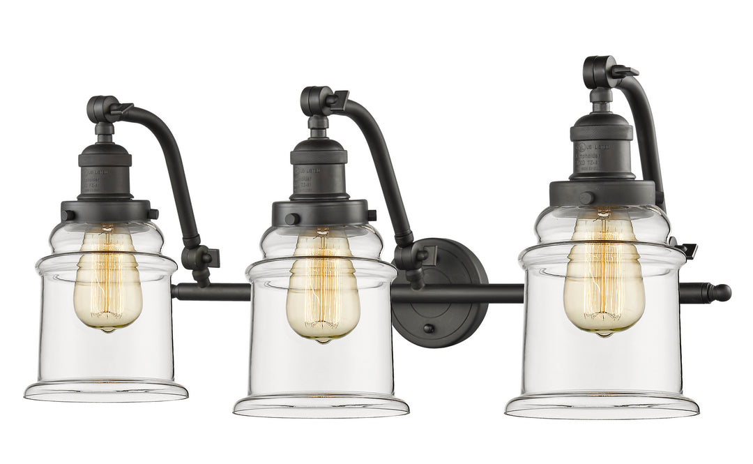 Innovations Franklin Restoration 515-3W-OB-G182 Bath Vanity Light 28 in. wide - Oil Rubbed Bronze