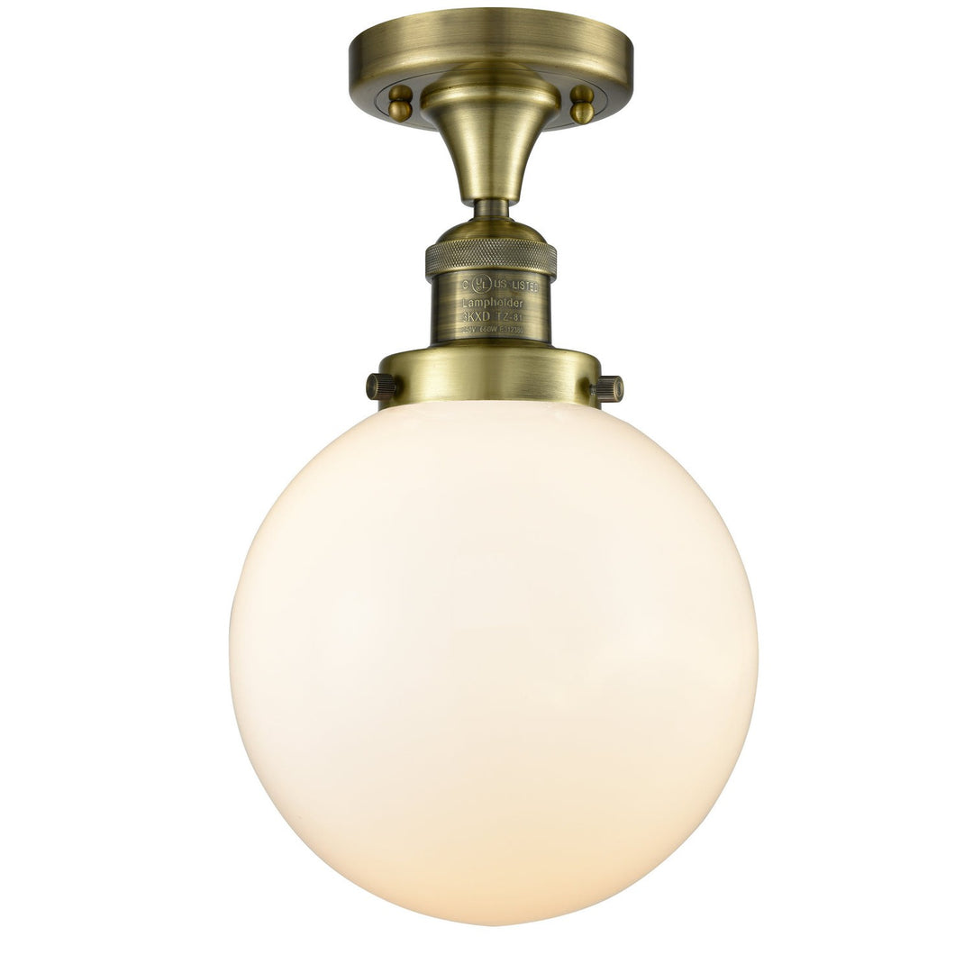 Innovations Franklin Restoration 517-1CH-AB-G201-8 Ceiling Light - Antique Brass